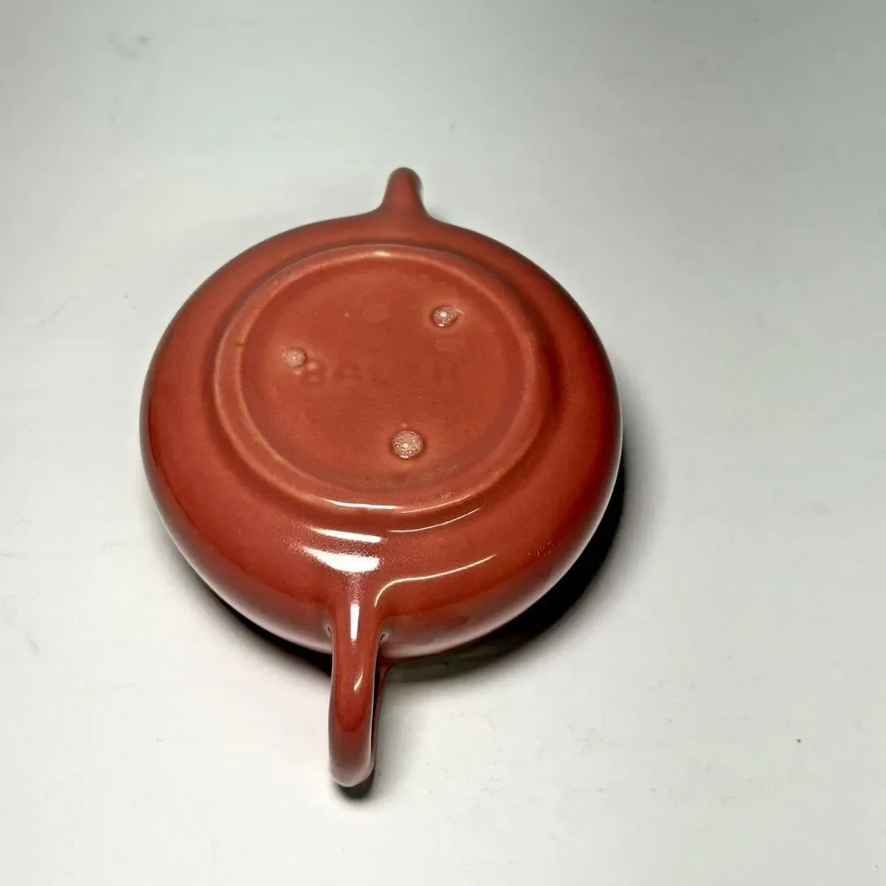 Vintage Bauer Pottery Brusche Al Fresco Sugar Bowl/Lid In Light Pink Unique HTF